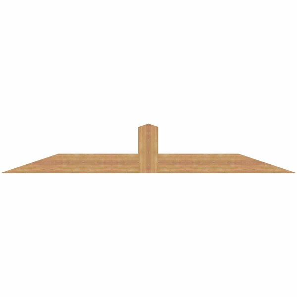 Ekena Millwork Portland Smooth Timber Gable Bracket, Western Red Cedar, 84"W x 14"H x 3 1/2"D x 5 1/2"F, 4/12 Pitch GBW084X14X0406POR00SWR - main